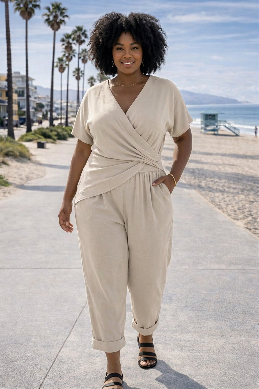 Colleen Elegant Two-Piece Set - Plus size model