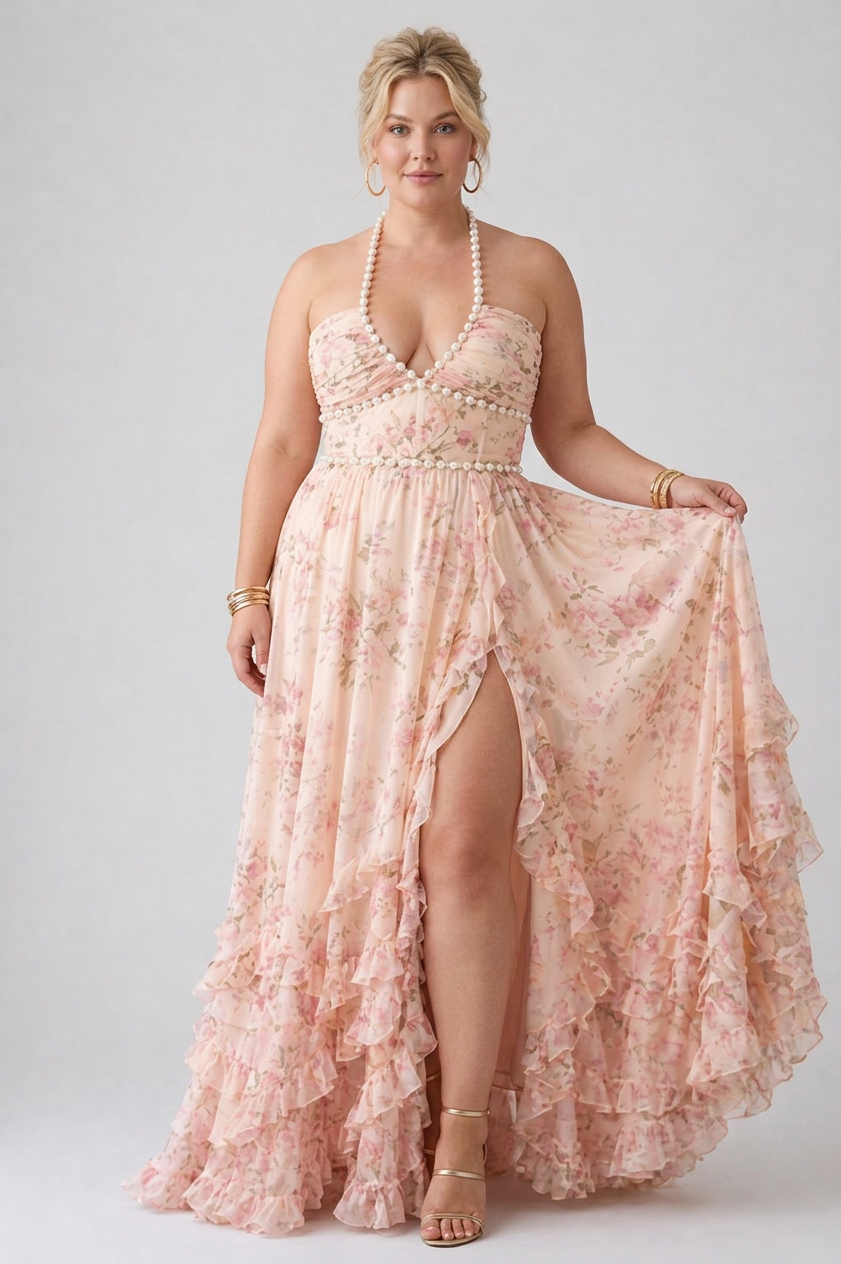Stella & Grace™ | Elegant Dress - Plus size model