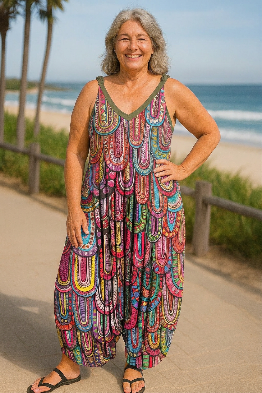 Seraphina | FlowEase Jumpsuit - Plus size model
