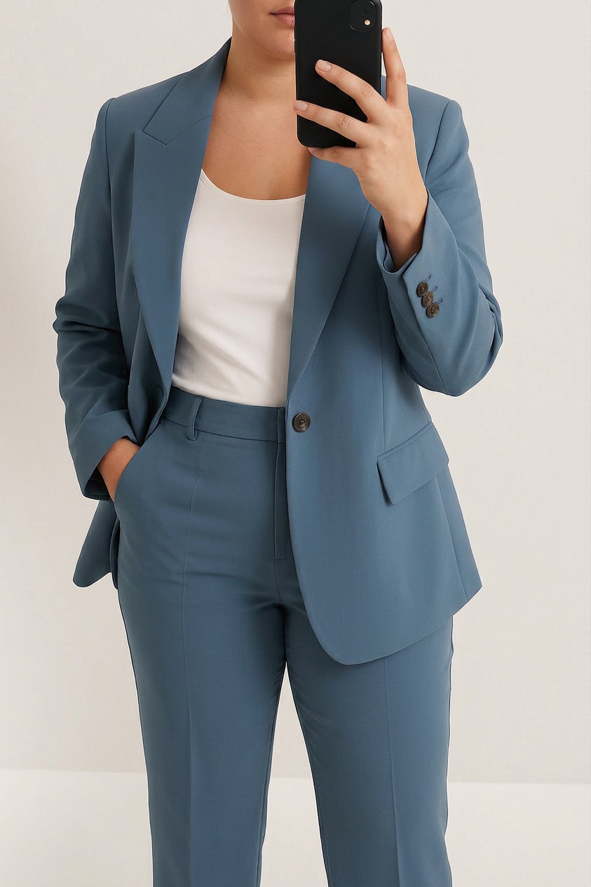 Anna - Timeless Tailored Set - Plus size model