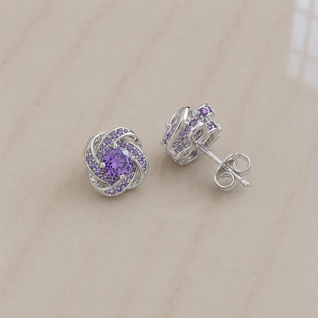 Abigail Earrings | White Gold
