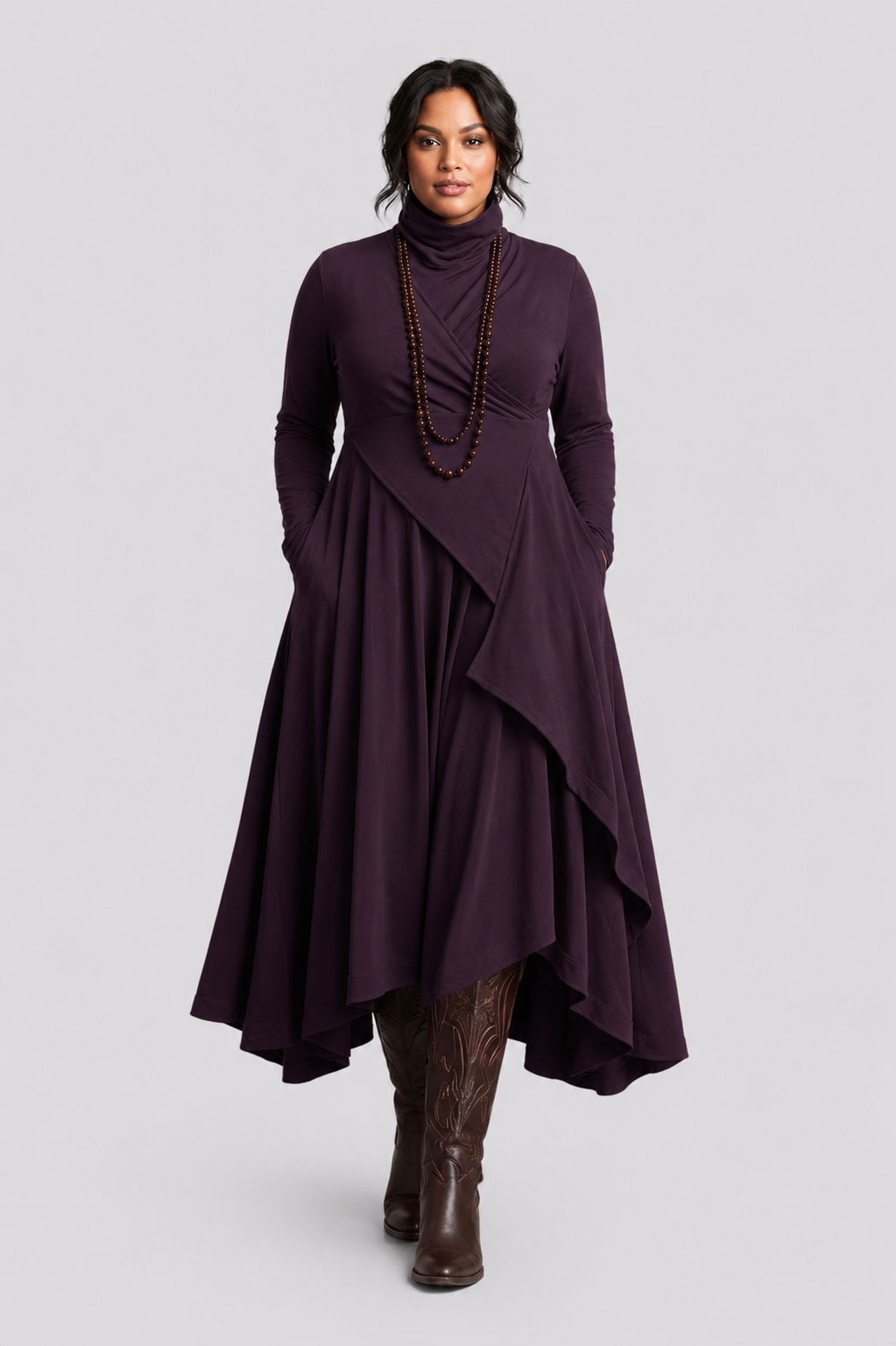 Natalie | Elegant Draped Dress