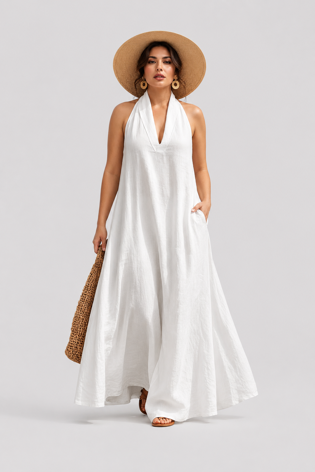 Aveline | Halter Maxi Dress