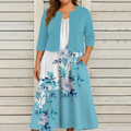 Amanda - Floral Dress Two-Piece Set