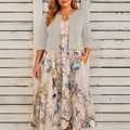 Emily - Vest Dress Two-piece Set - Plus size model