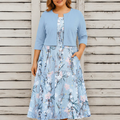 Emma - Vest Dress Two-piece Set - Plus size model