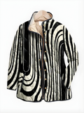 COLETTE | Casual Quilted Jacket with Abstract Geometric Design