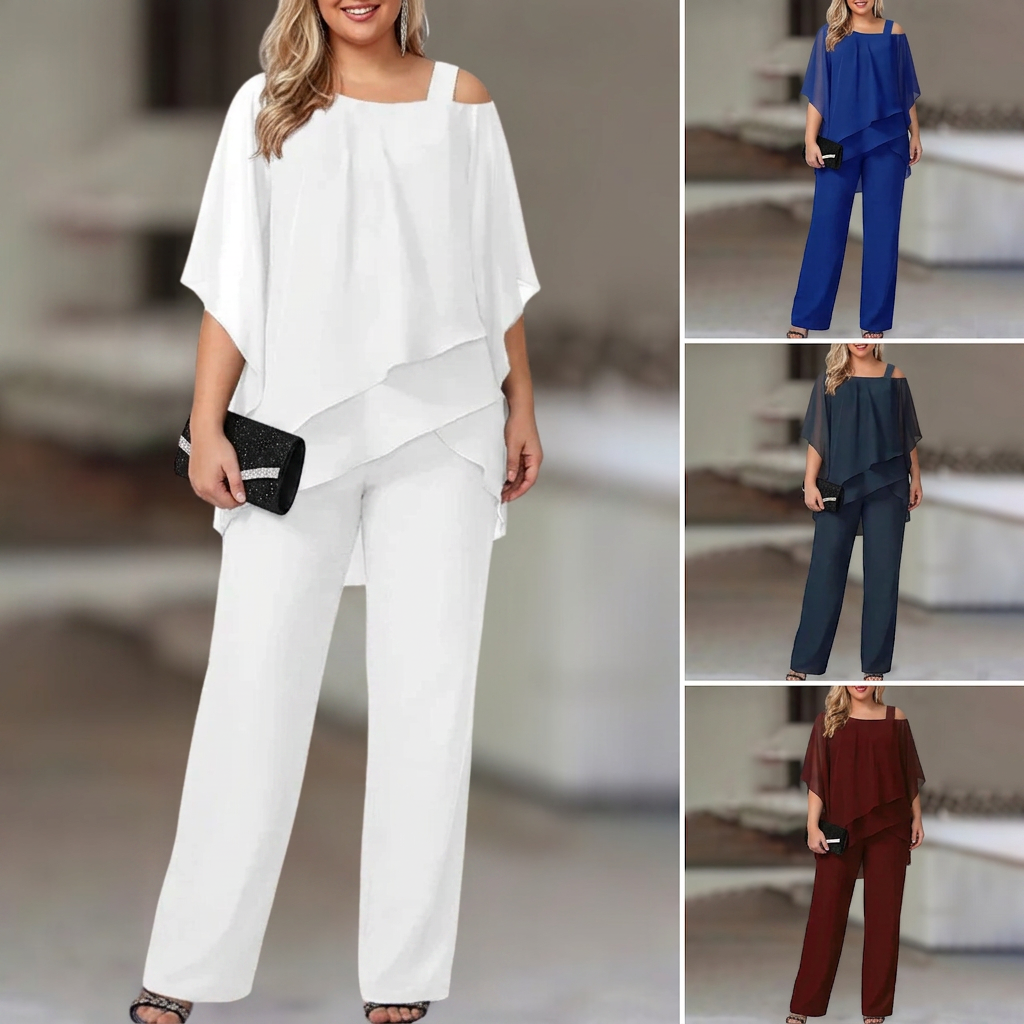 Lorenza™ | Co-ord Set Elegant Two-Piece - Plus size model