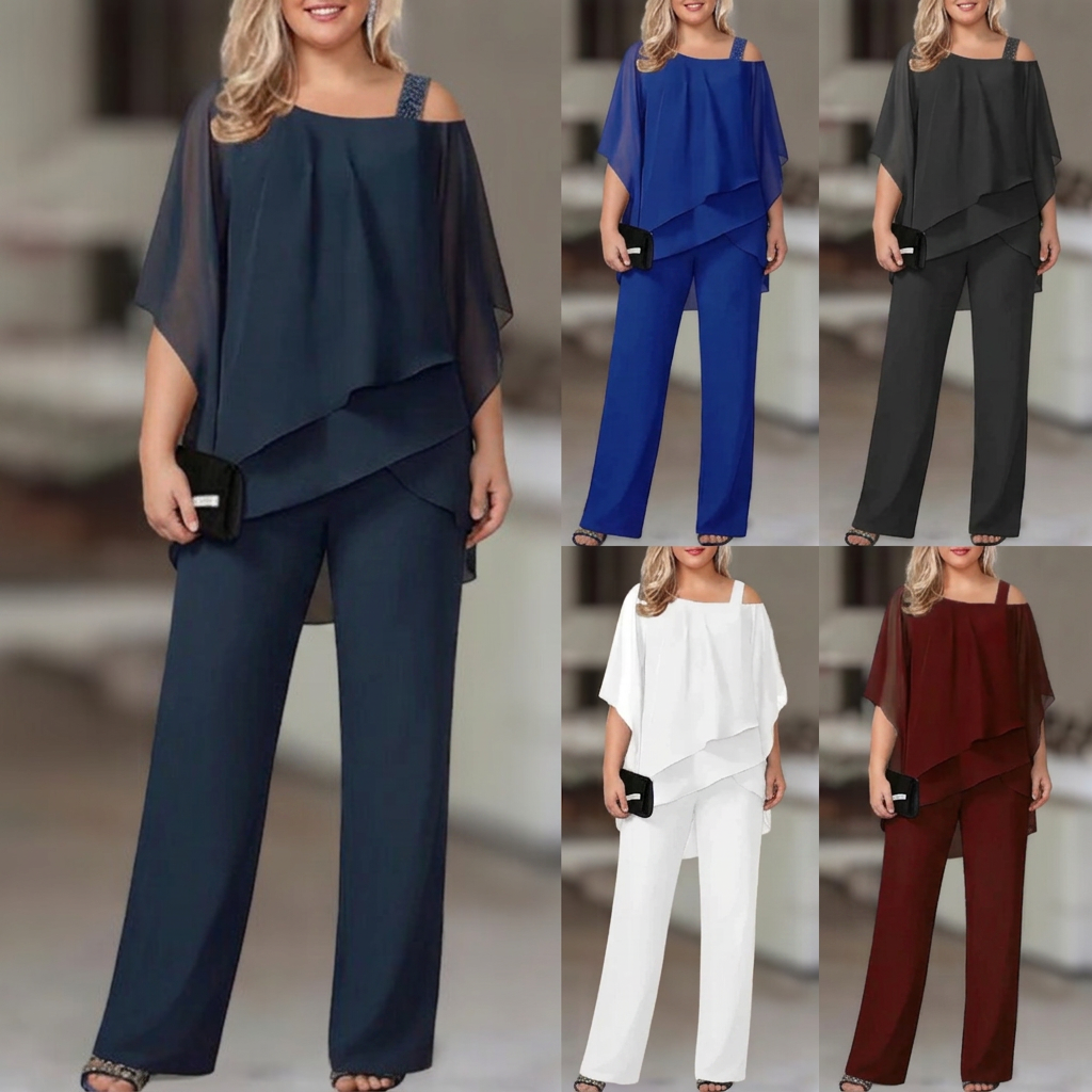 Lorenza™ | Co-ord Set Elegant Two-Piece - Plus size model