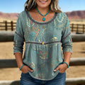 Charlotte | Casual Vintage Blouse - Plus size model