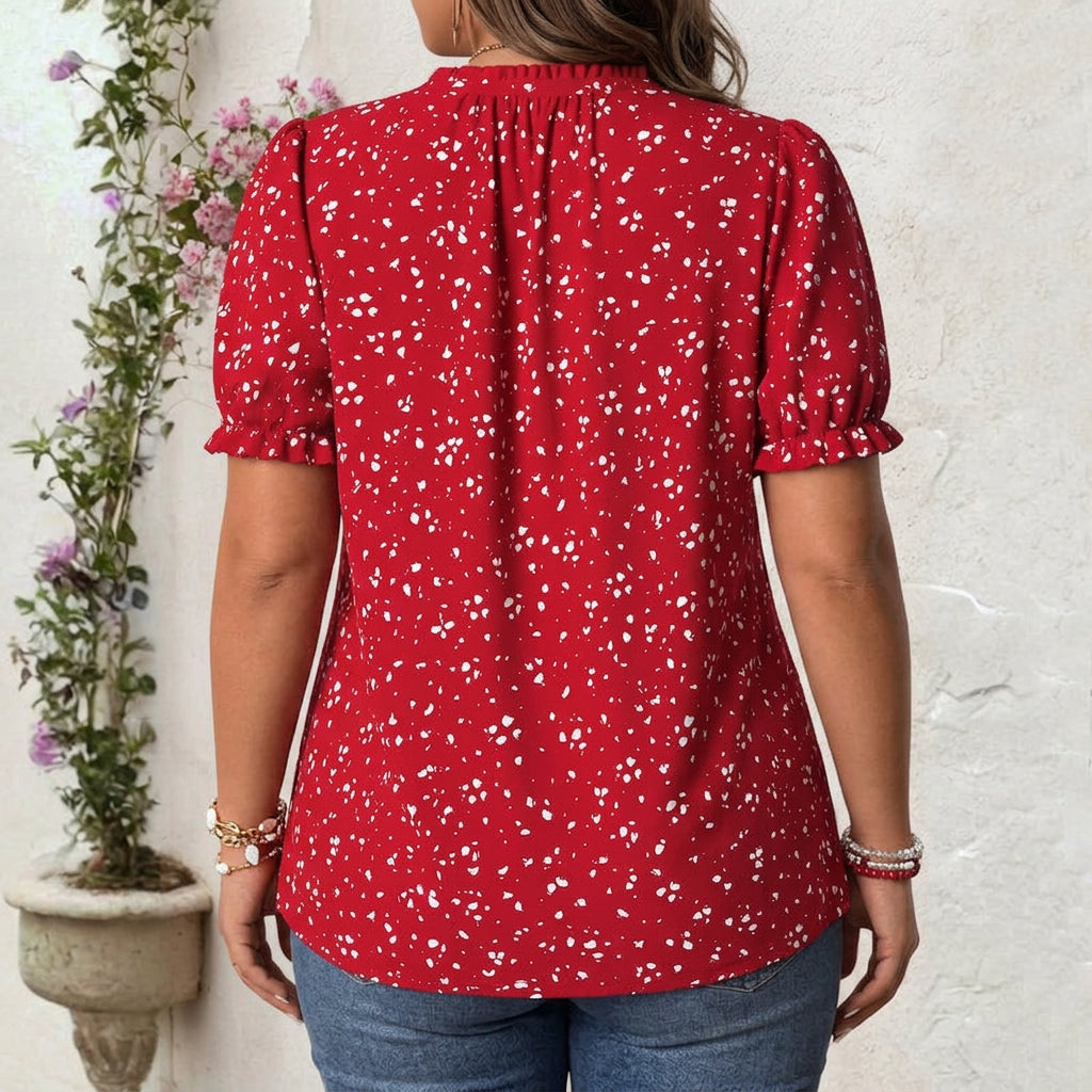 Madison | Vintage Casual Blouse - Plus size model
