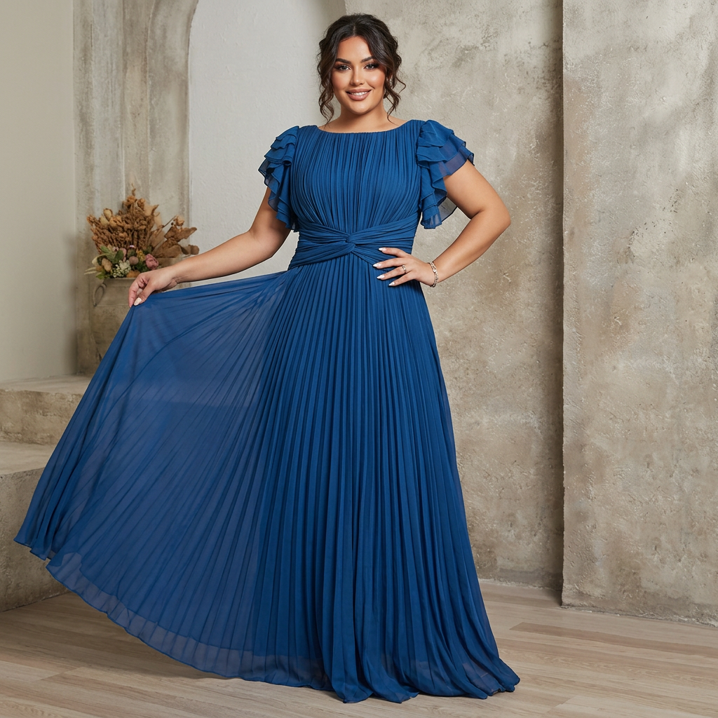 Liese - Evening Maxi Dress - Plus size model
