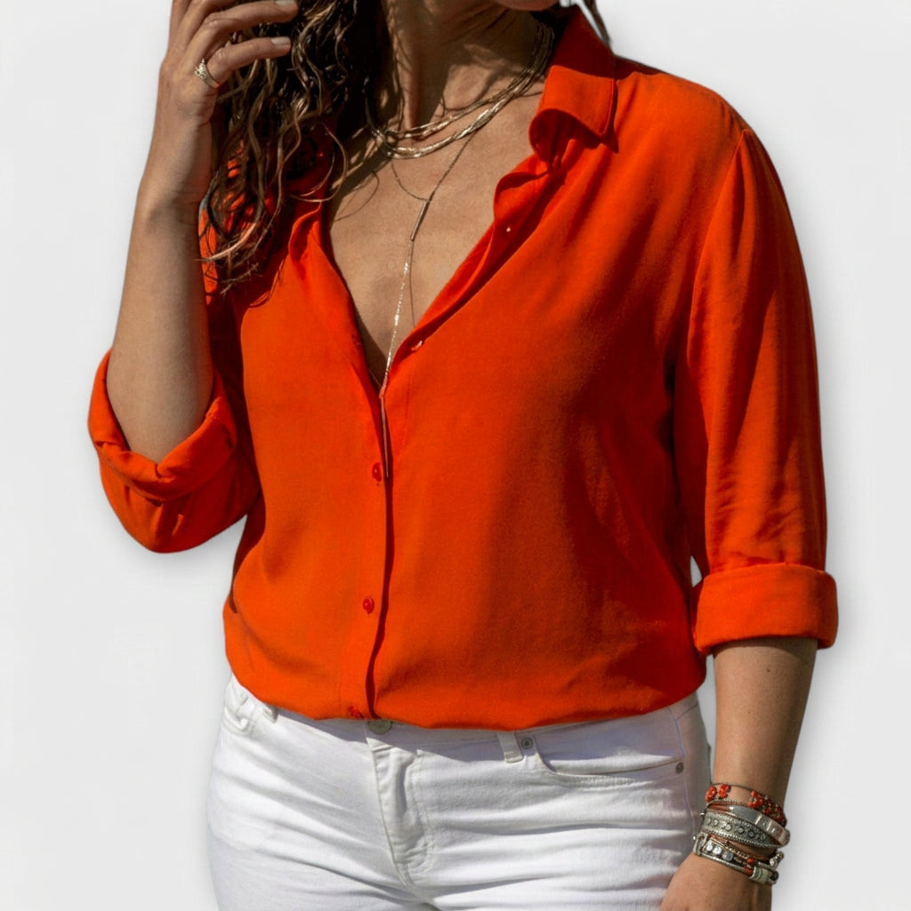 Natalie | Elegant Blouse - Plus size model