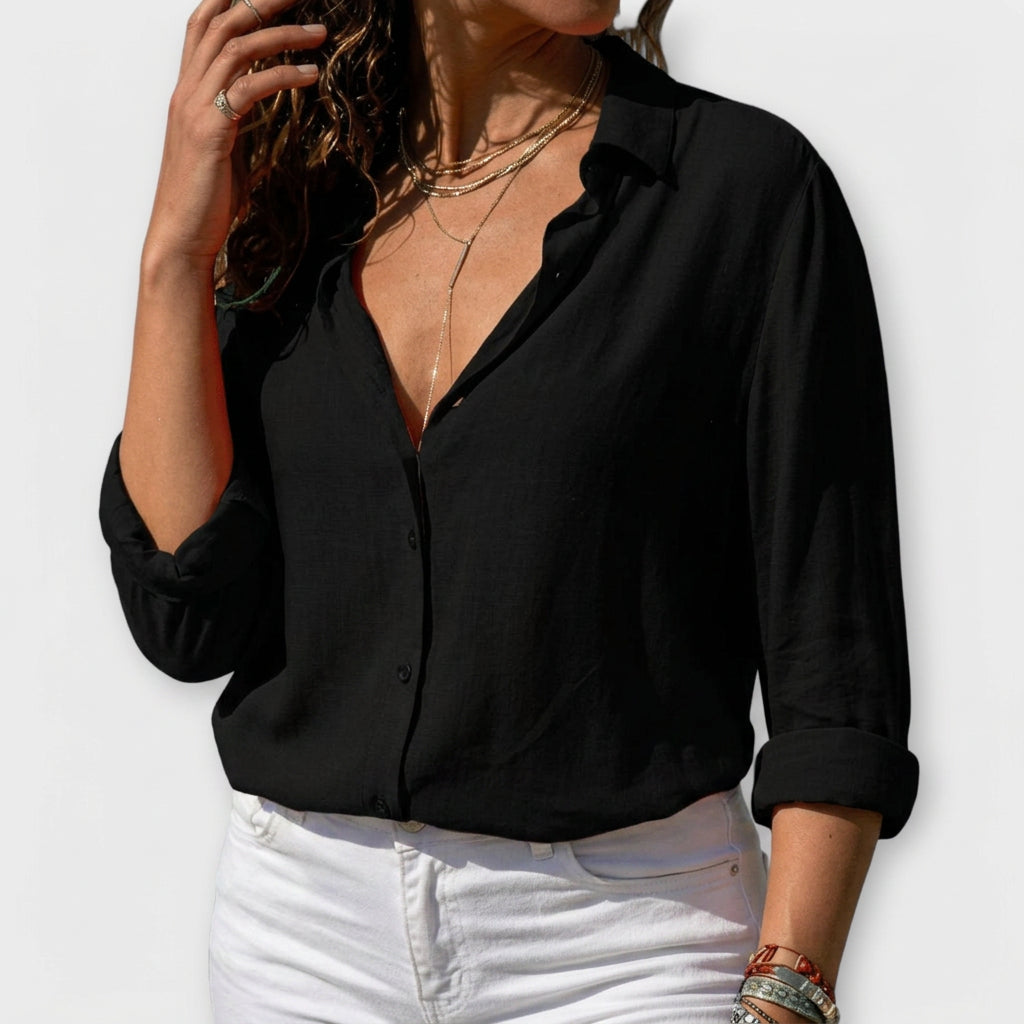 Natalie | Elegant Blouse - Plus size model