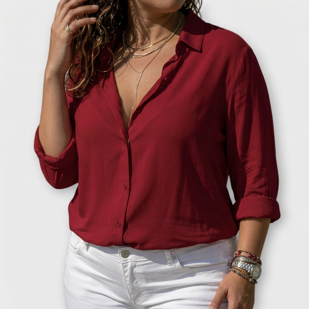 Natalie | Elegant Blouse - Plus size model