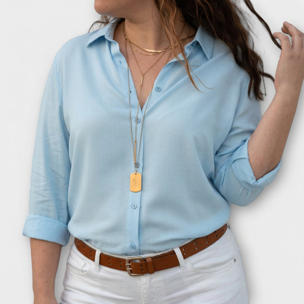 Natalie | Elegant Blouse - Plus size model