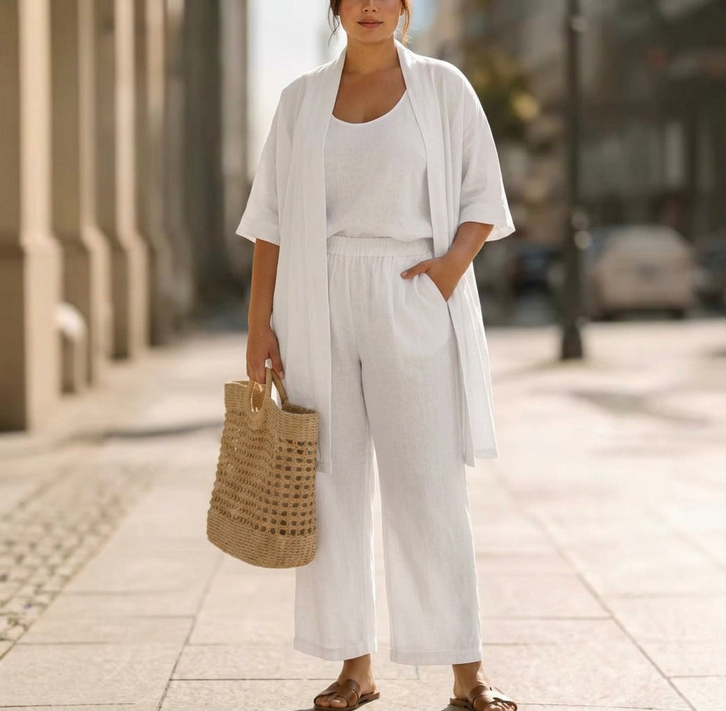 Abigail | Elegant Three-Piece Set - Plus size model