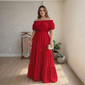 Giulia - Elegant Summer Maxi Dress - Plus size model