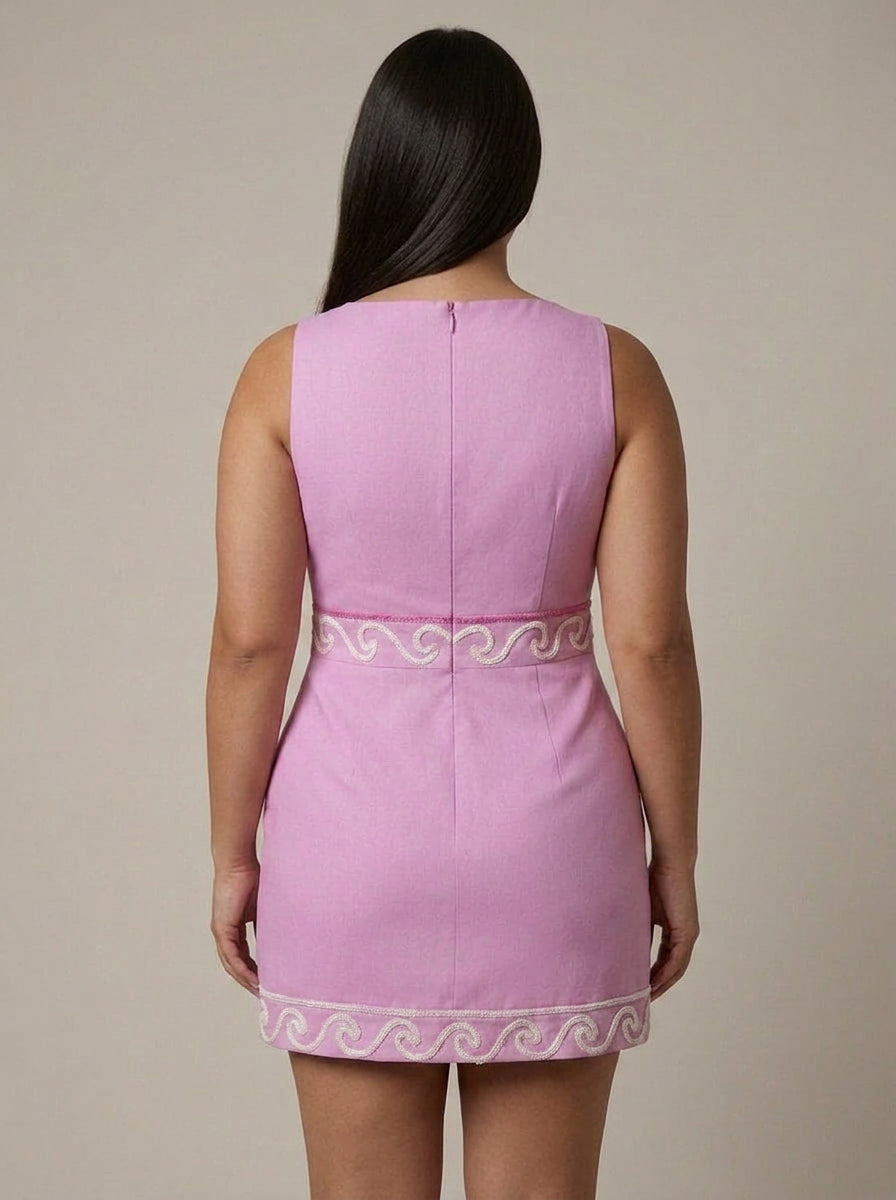 Julissa Mini Dress - Plus size model