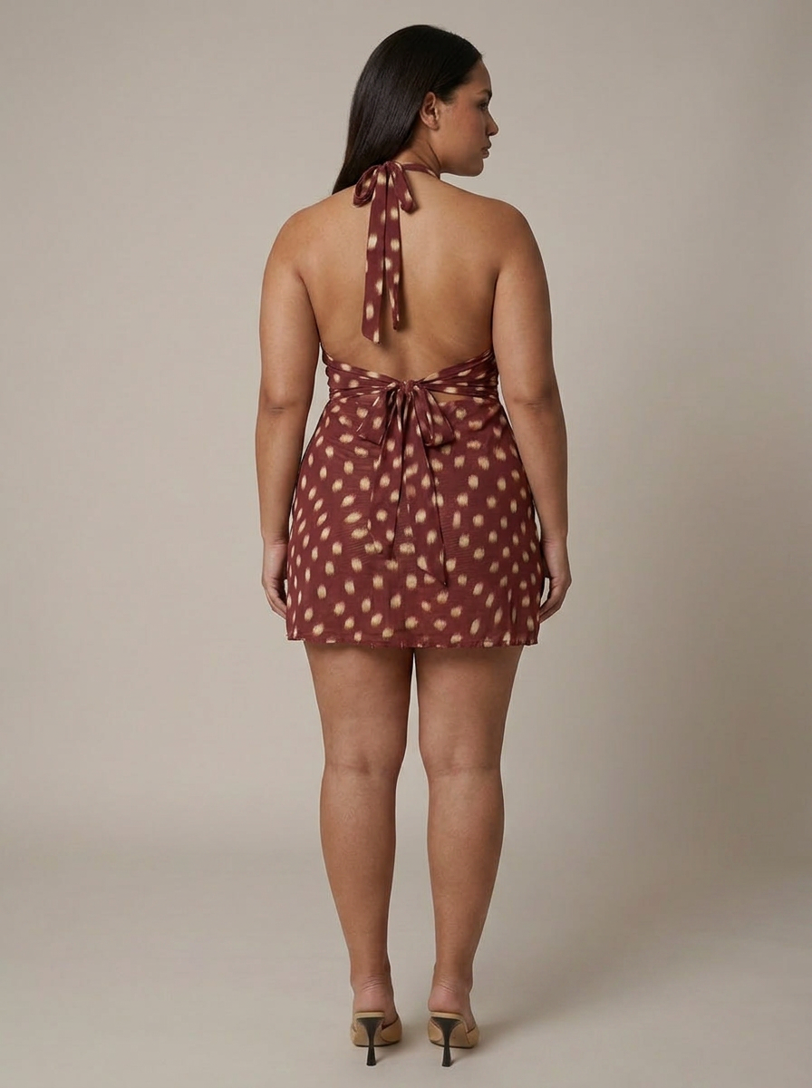 Lyra Mini Dress - Plus size model