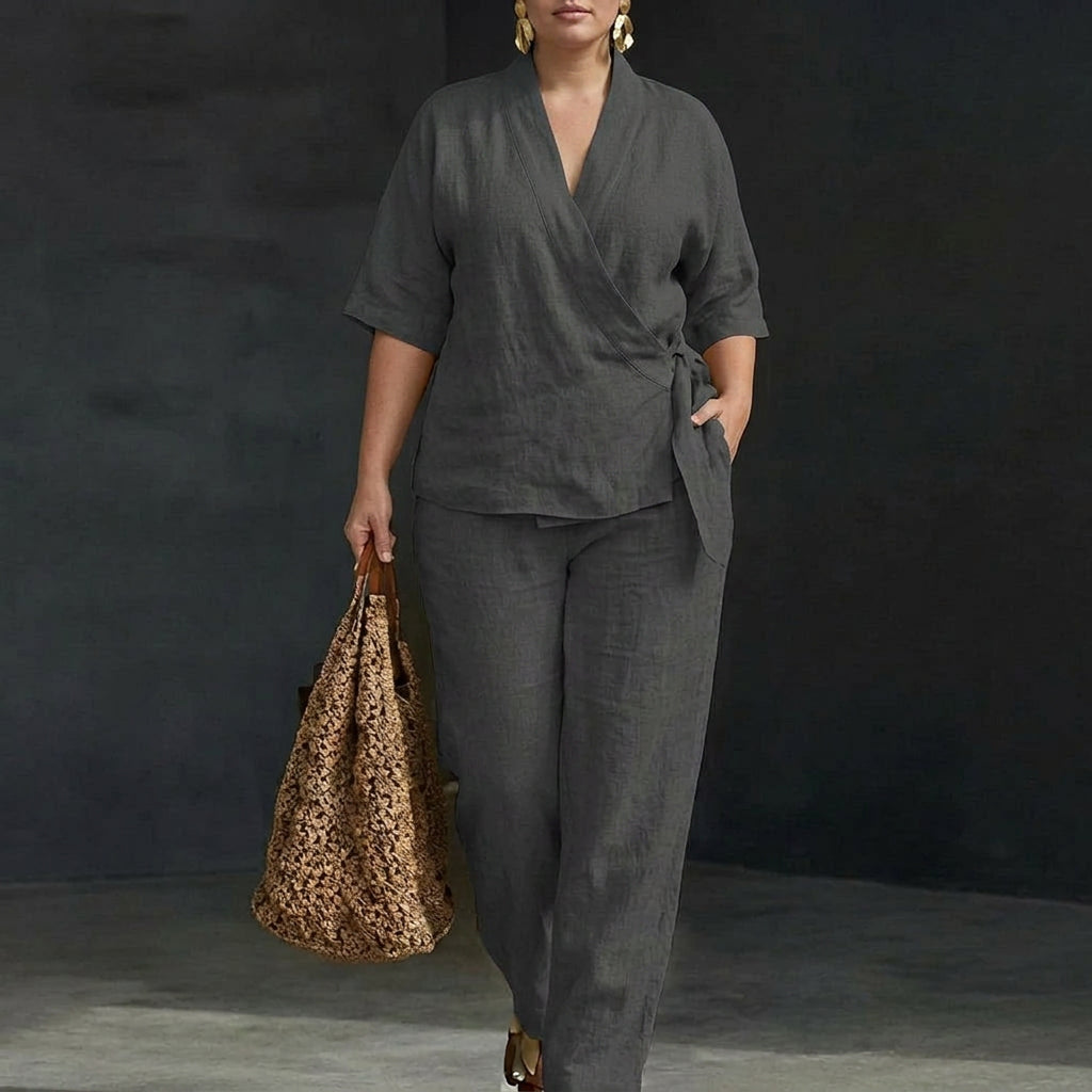 Dolores | Women's Two-Piece Set - Plus size model