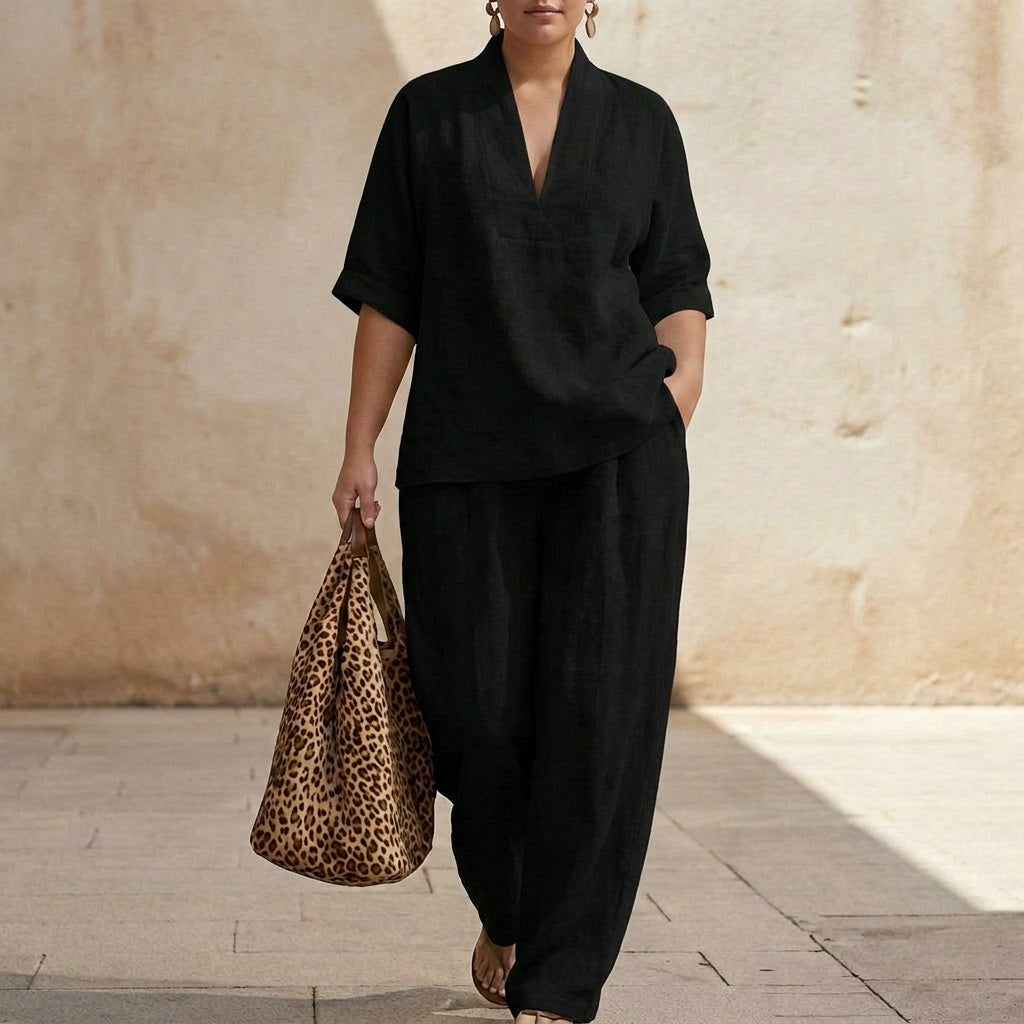 Dolores | Women's Two-Piece Set - Plus size model