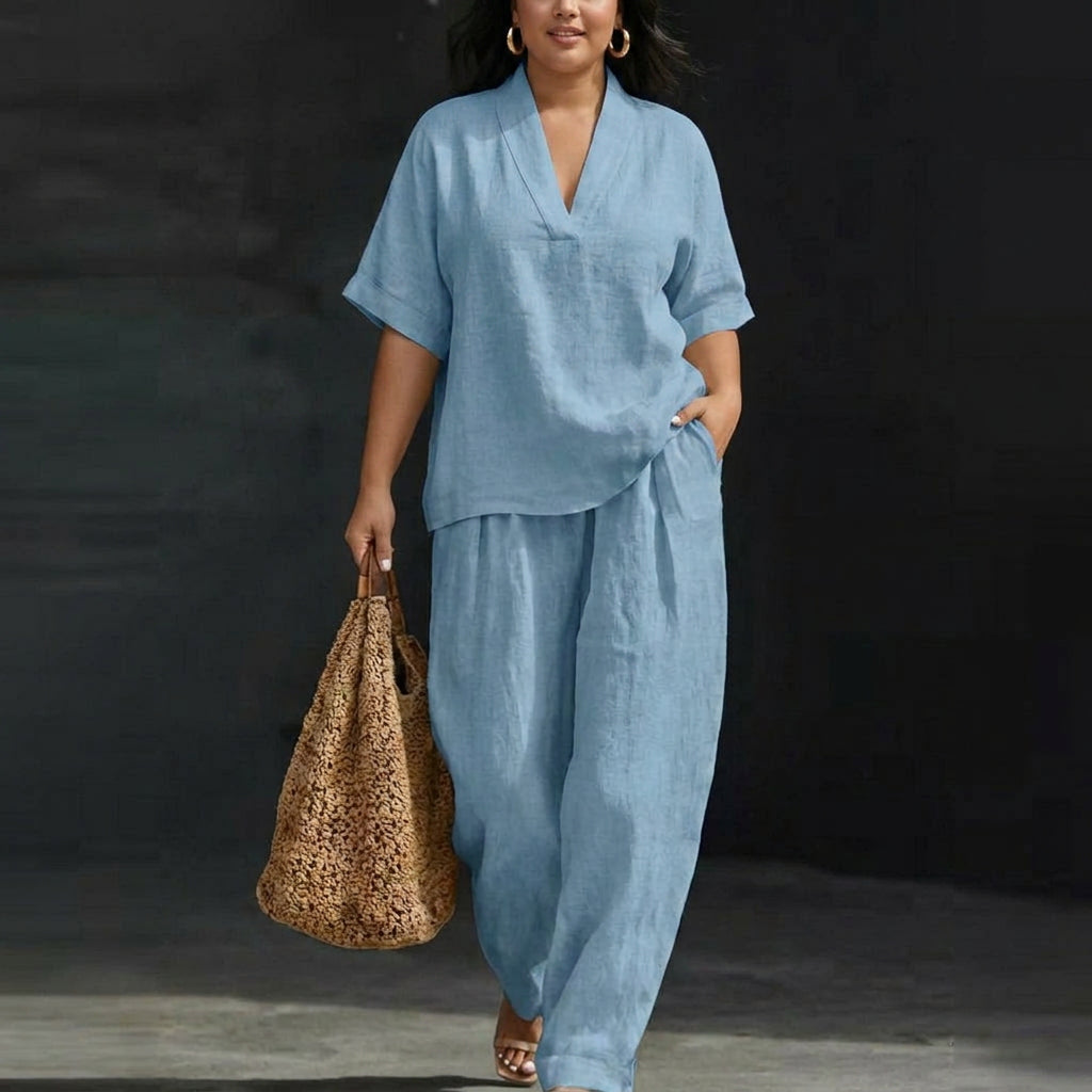 Dolores | Women's Two-Piece Set - Plus size model
