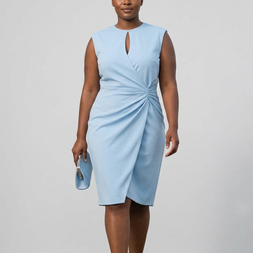 Maren™ | Elegant Midi Dress for Every Day - Plus size model