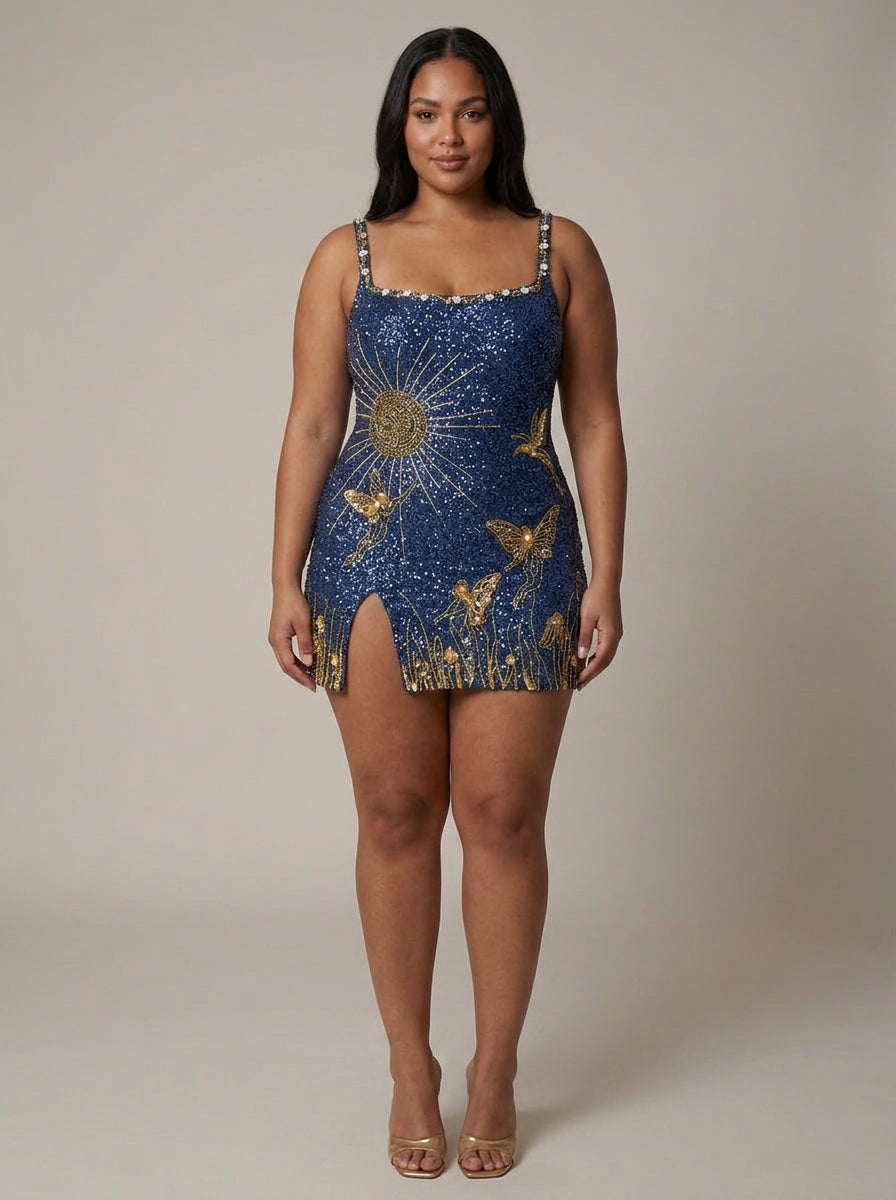 Ariana Mini Dress - Plus size model