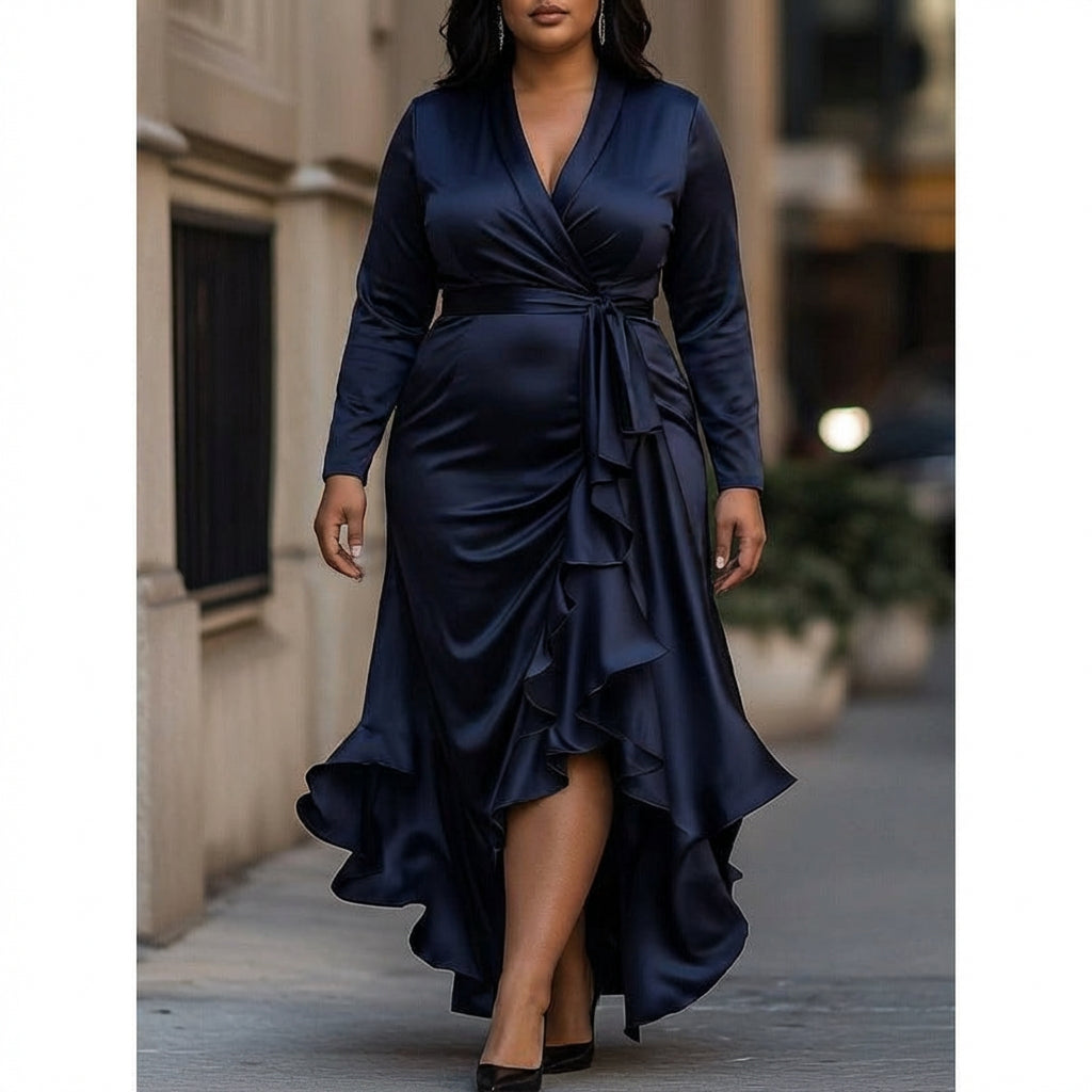 Constance | Elegant Maxi Dress - Plus size model