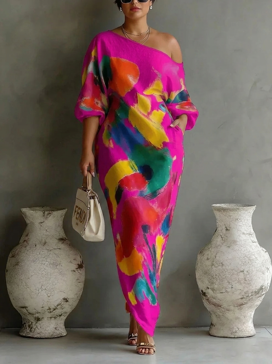Danella | Maxi Dress - Plus size model