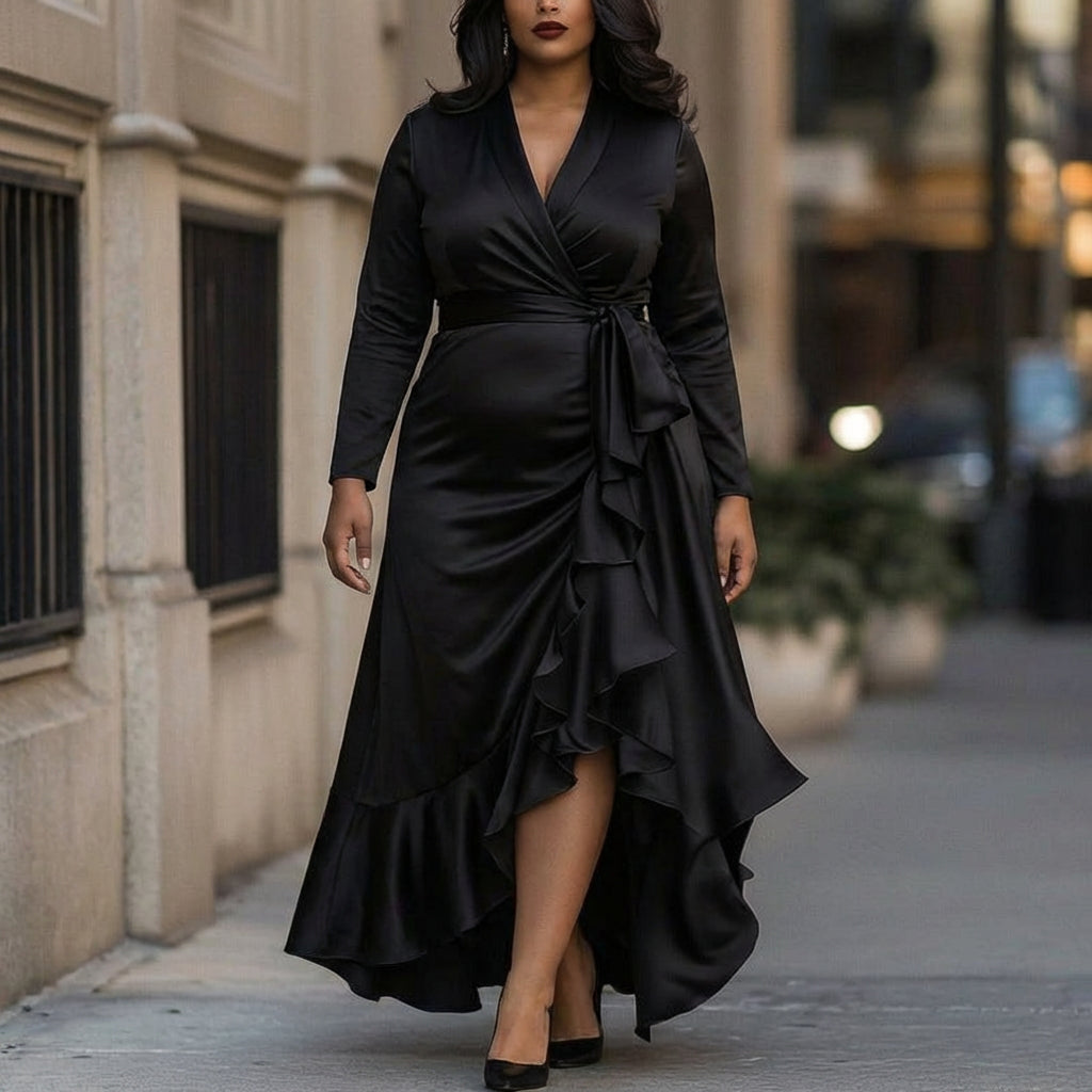 Constance | Elegant Maxi Dress - Plus size model