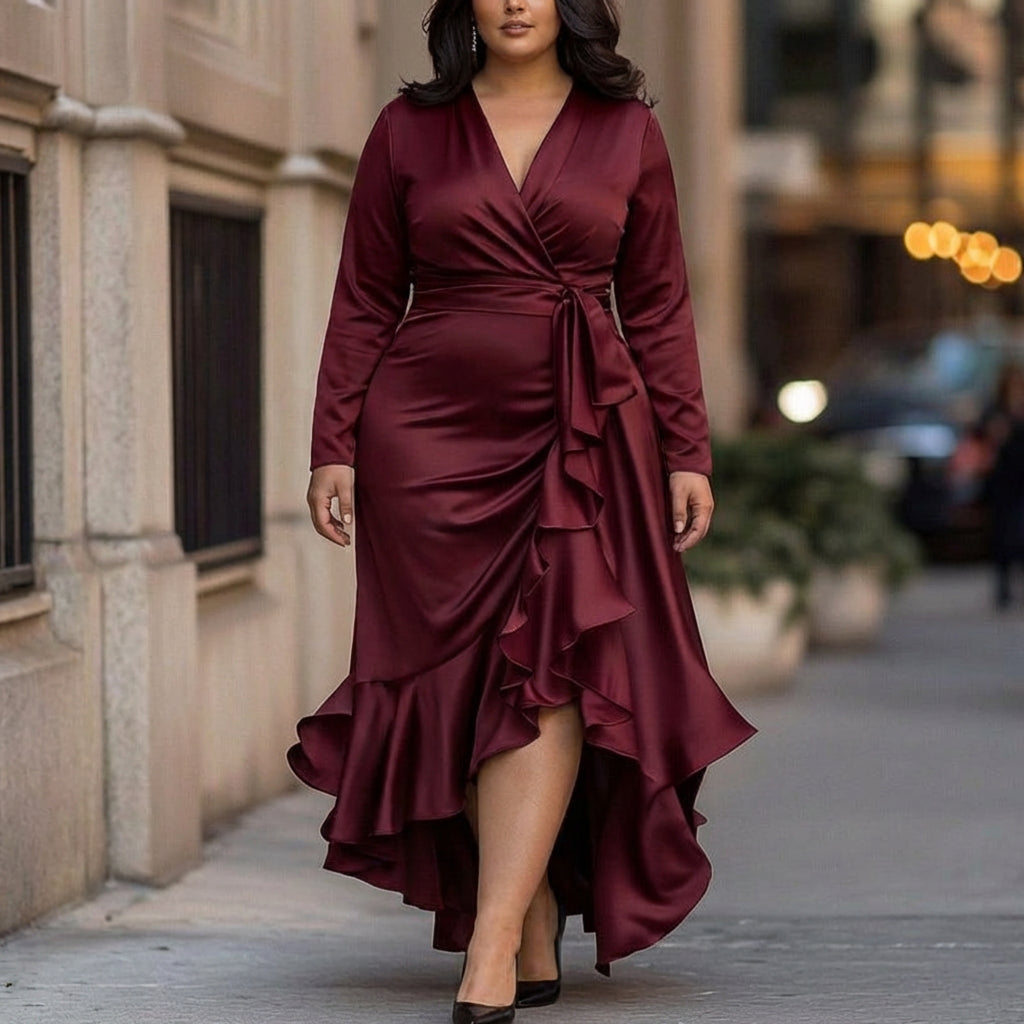 Constance | Elegant Maxi Dress - Plus size model