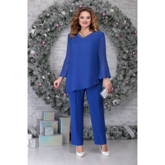 Winnie - Plus-Size Elegant Two-Piece Pantsuit