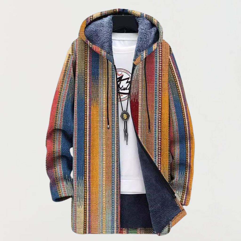 Cameron - Art-Inspired Hooded Cardigan