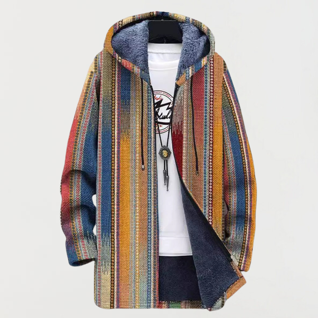 Cameron - Art-Inspired Hooded Cardigan