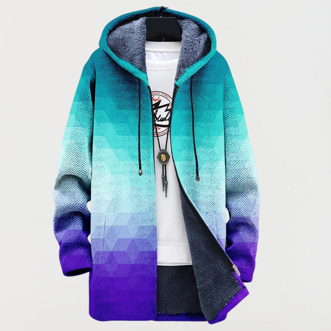 Blair - Art-Inspired Hooded Cardigan