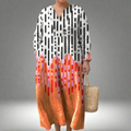 KIARA | ELEGANT GEOMETRIC DRESS - Plus size model