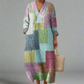 INDIANA | ELEGANT GEOMETRIC DRESS - Plus size model