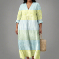 KAITLYN | ELEGANT GEOMETRIC DRESS - Plus size model