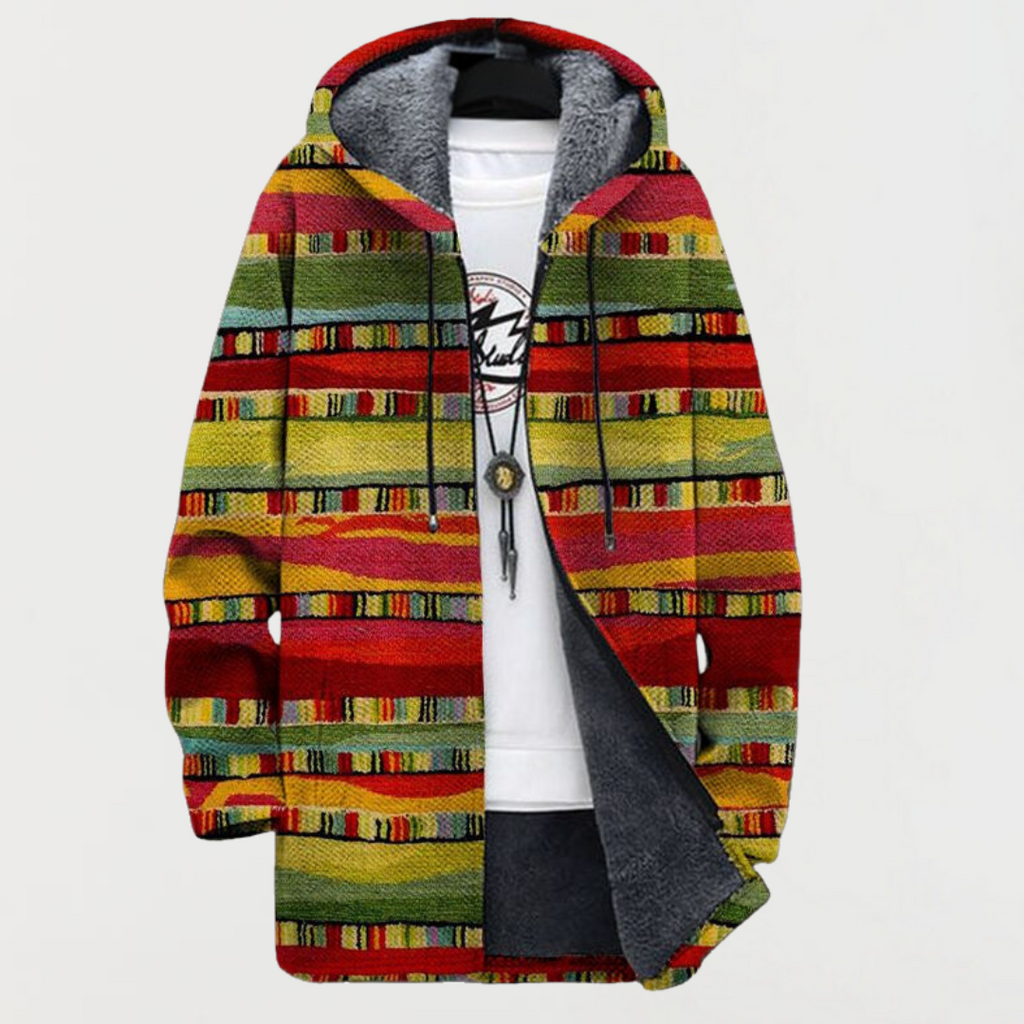 Terry - Art-Inspired Hooded Cardigan