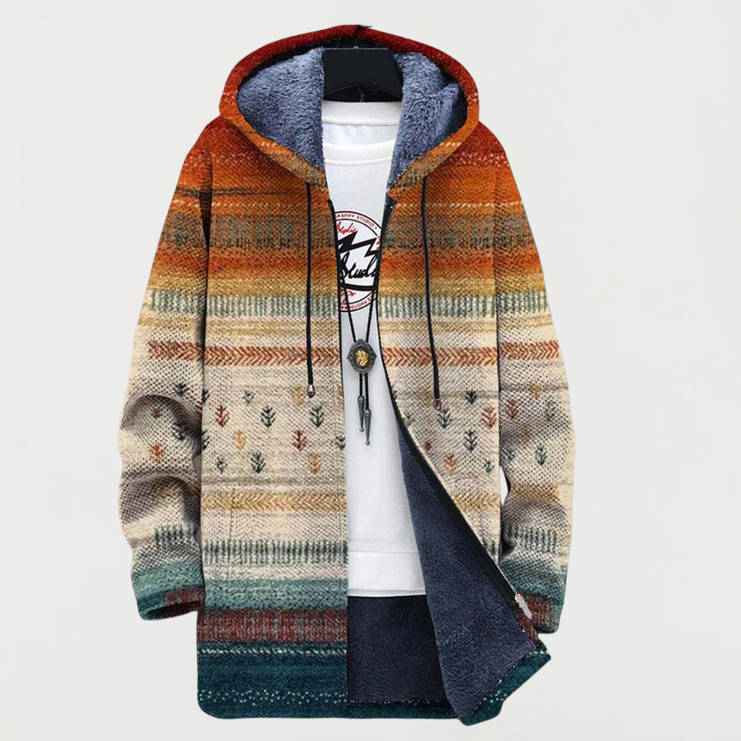 Jackie - Art-Inspired Hooded Cardigan