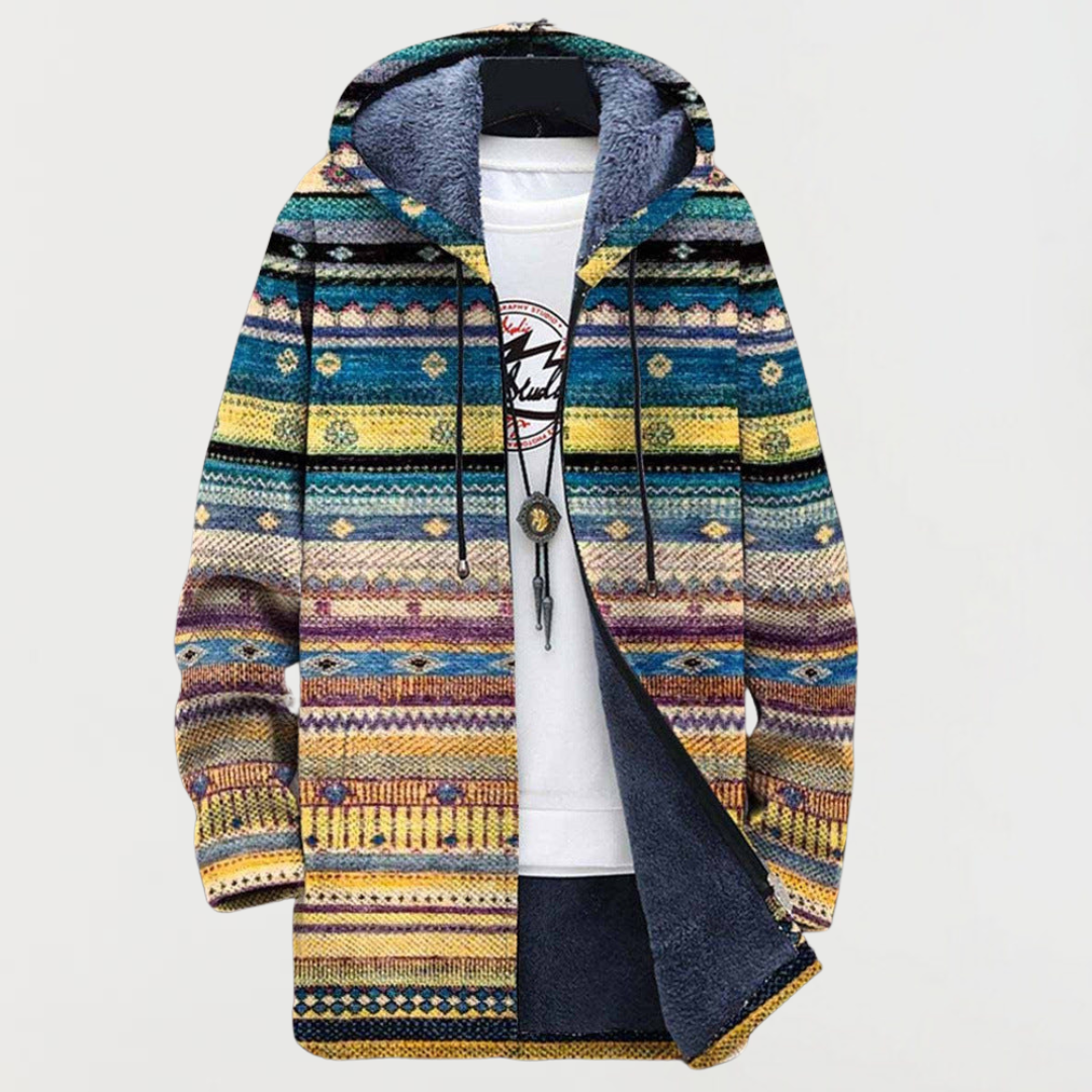Dale - Art-Inspired Hooded Cardigan