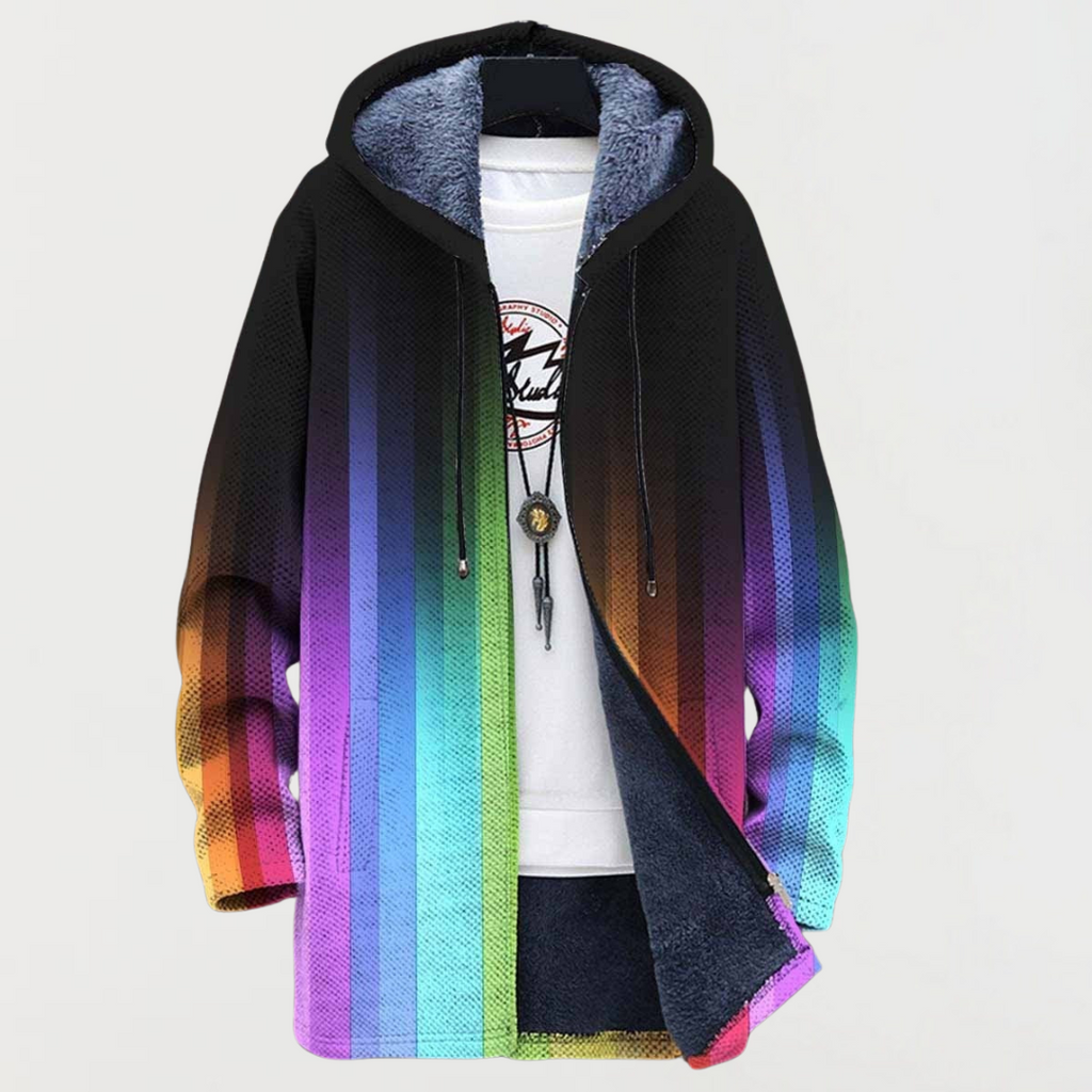 Shawn - Art-Inspired Hooded Cardigan