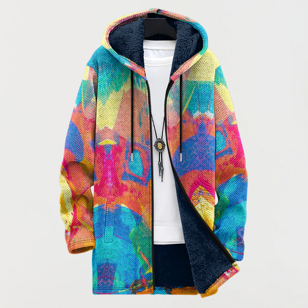 Robin - Art-Inspired Hooded Cardigan