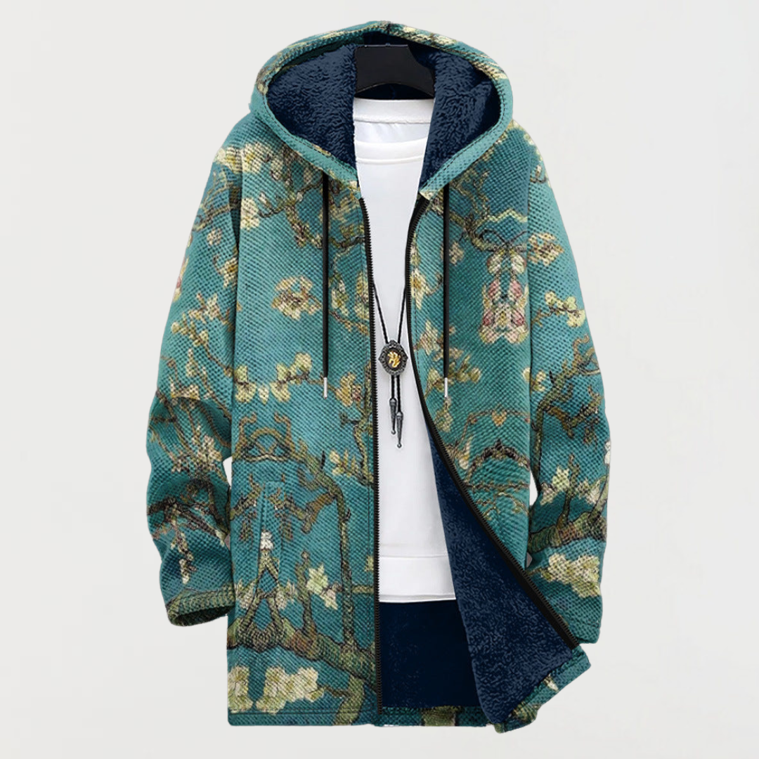 Chris - Art-Inspired Hooded Cardigan