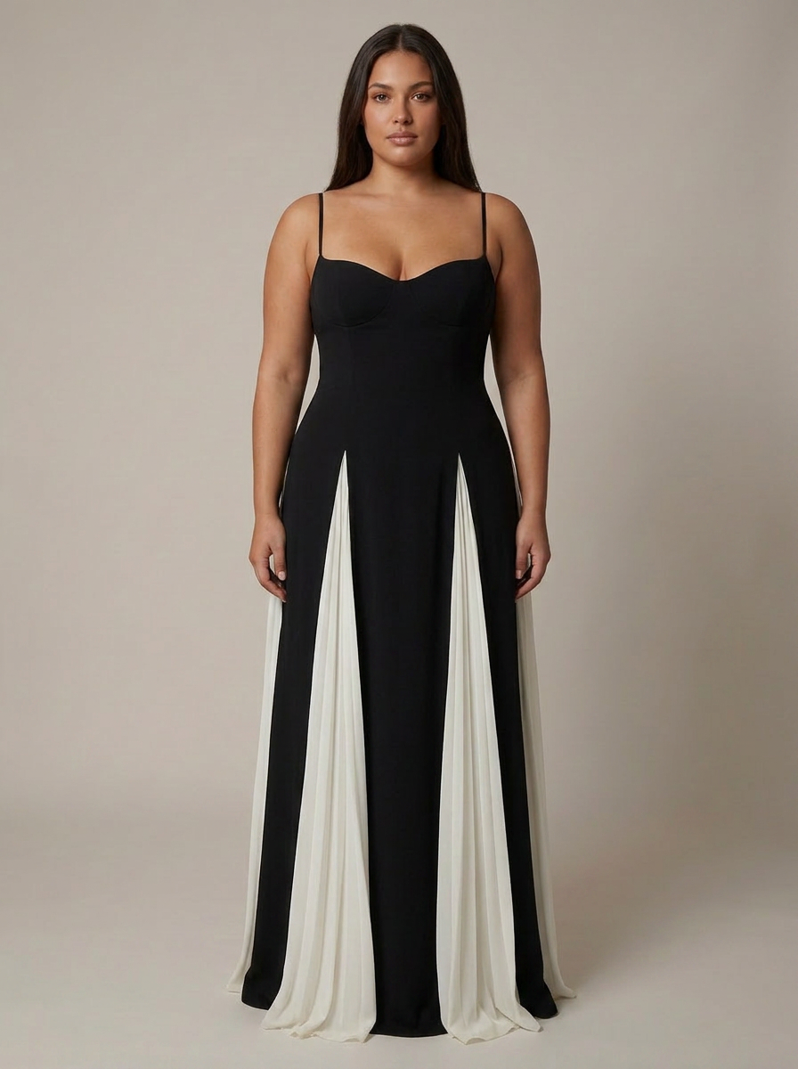 Romantic Maxi Dress - Plus size model