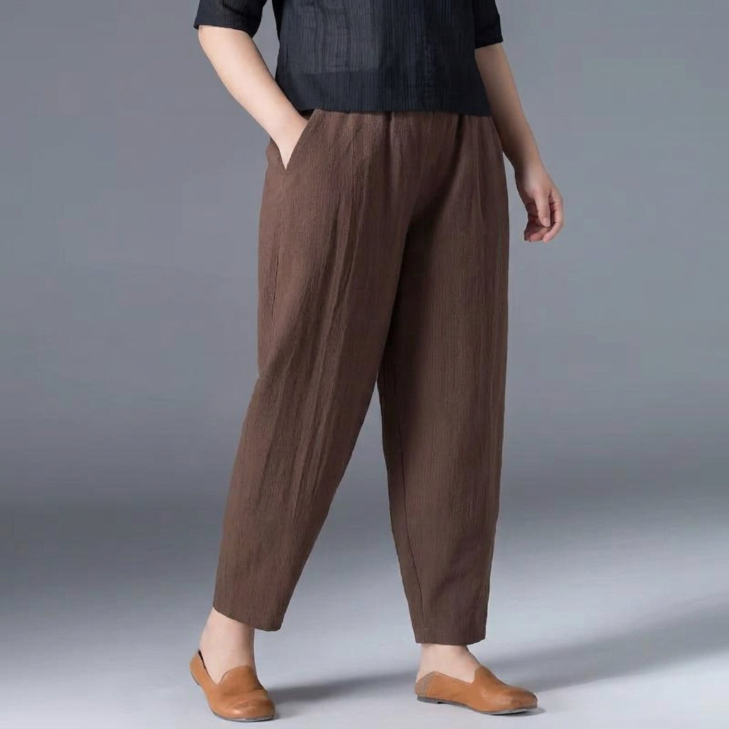 Desiree | Lightweight Summer Trousers - Plus size model