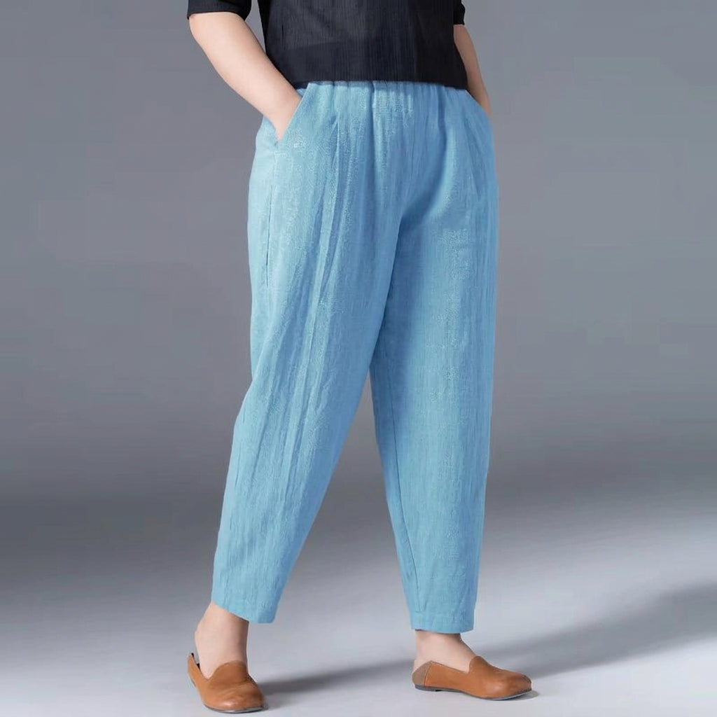 Desiree | Lightweight Summer Trousers - Plus size model
