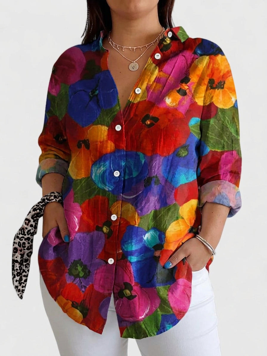 Anica | Sophisticated Blouse - Plus size model